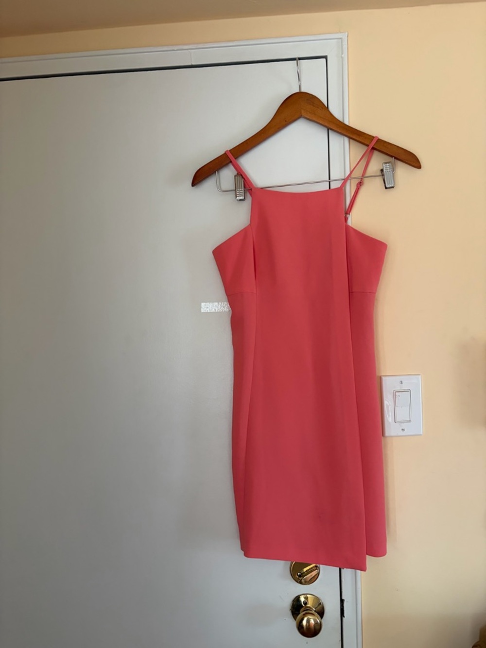 BCBGeneration Coral Pink Mini Slip Dress
